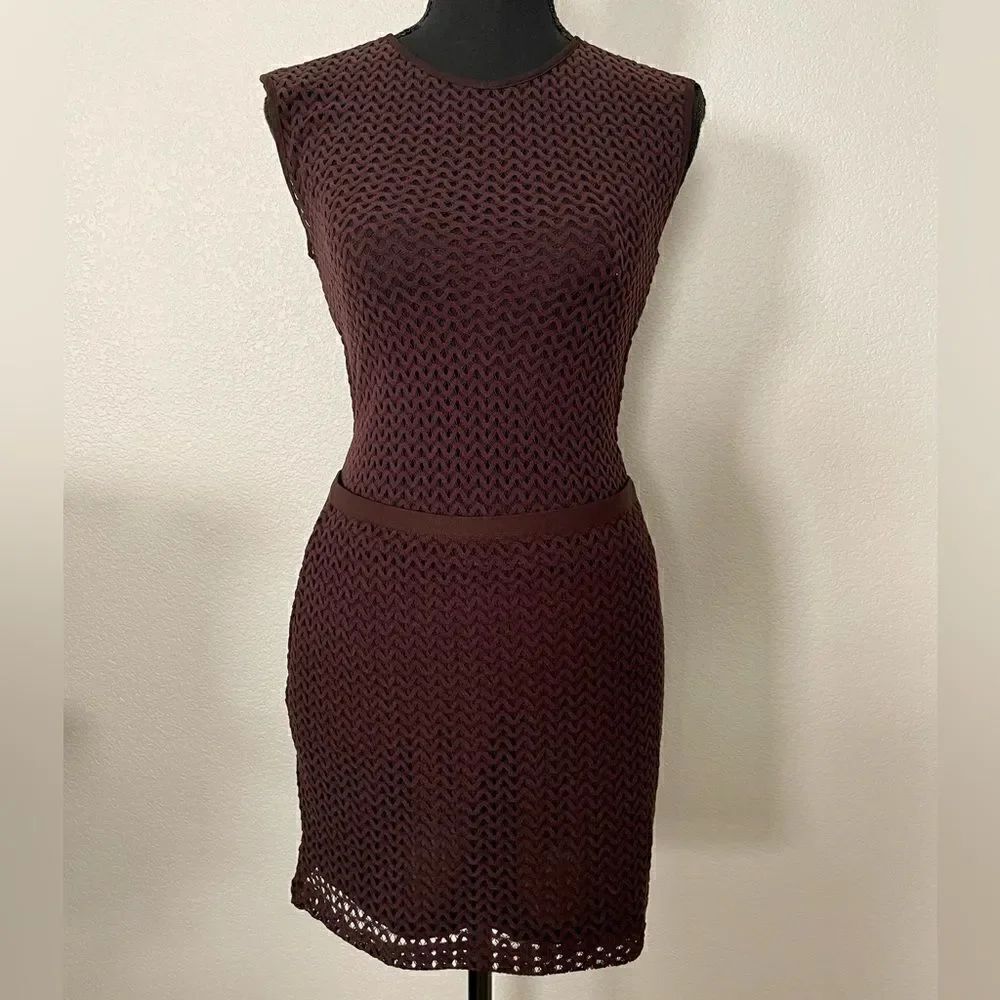 NWT Zara Perforated Bodysuit and Mini Skirt